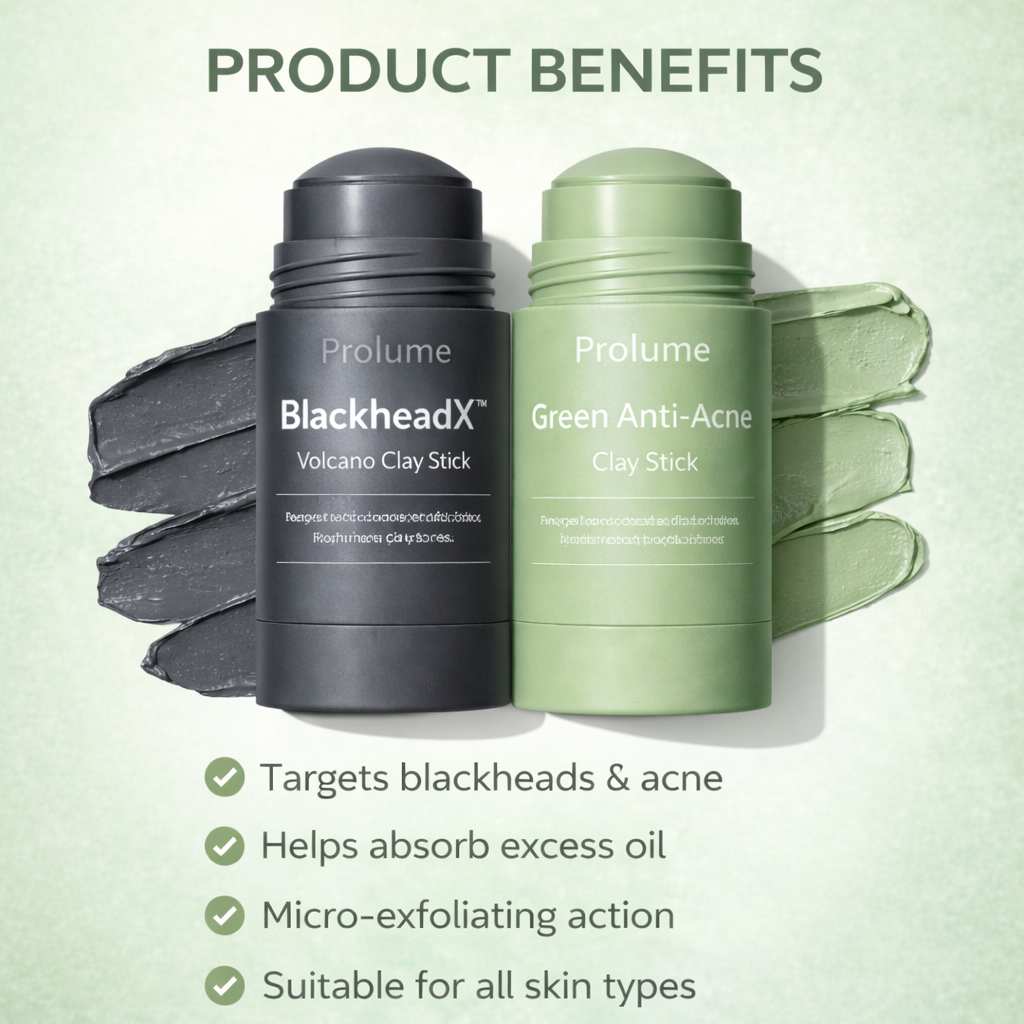 BlackheadX Volcano Clay Stick with Green Anti-Acne Clay Stick