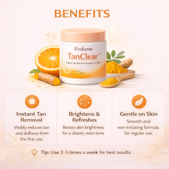 TanClear  Instant Tan Removal Powder for Face