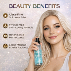 GlowLock Crystal Setting Spray – Set of 4 Shimmer Mists (50 ml each)