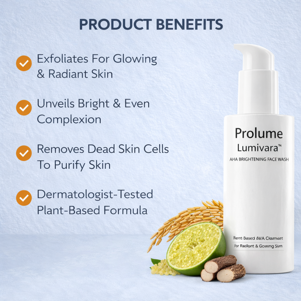 Lumivara AHA Brightening Face Wash