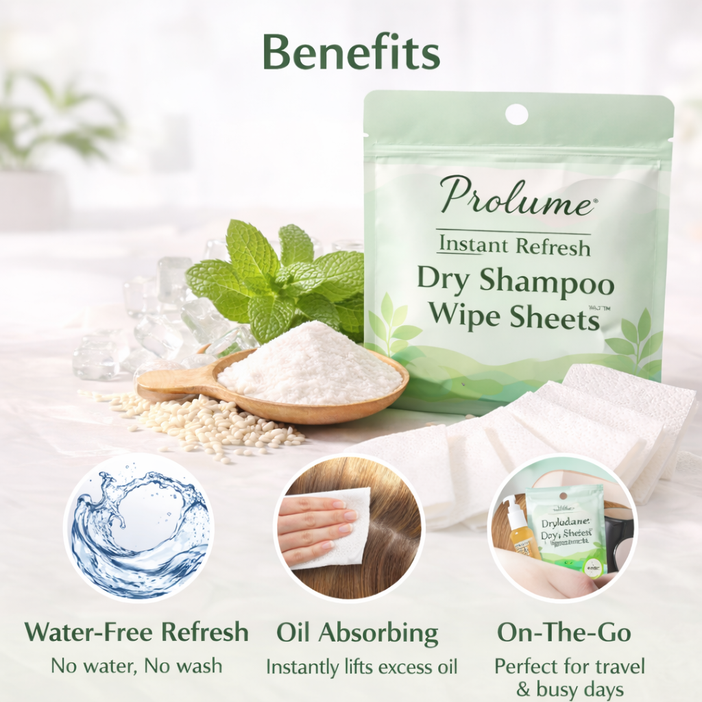 Instant Refresh Dry Shampoo Wipe Sheets