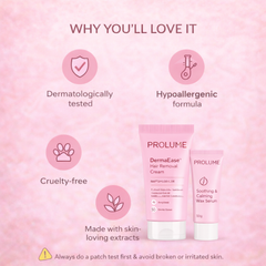 DermaEase Hair Removal Cream with Wax Serum