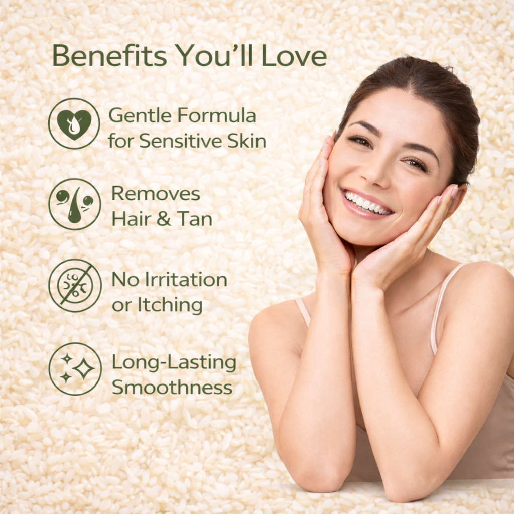 Riceveil SilkTouch Hair Removal Powder