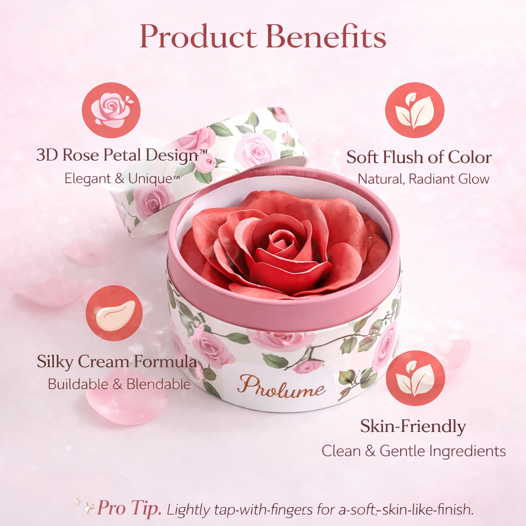 RoséMuse Cream Blush3 D Rose Sculpted Cream Blush • Silky Flush • Natural Glow