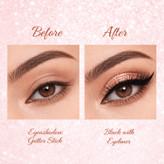StarGlam Eyeshadow Glitter Stick with Black Eyeliner & Black Mascara