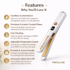 GlideGo™  Cordless Hair Straightener