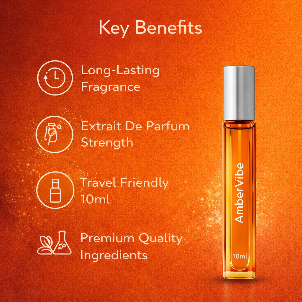 AmberVibe AM Elixir Extrait De Parfum | Travel Size 10ml
