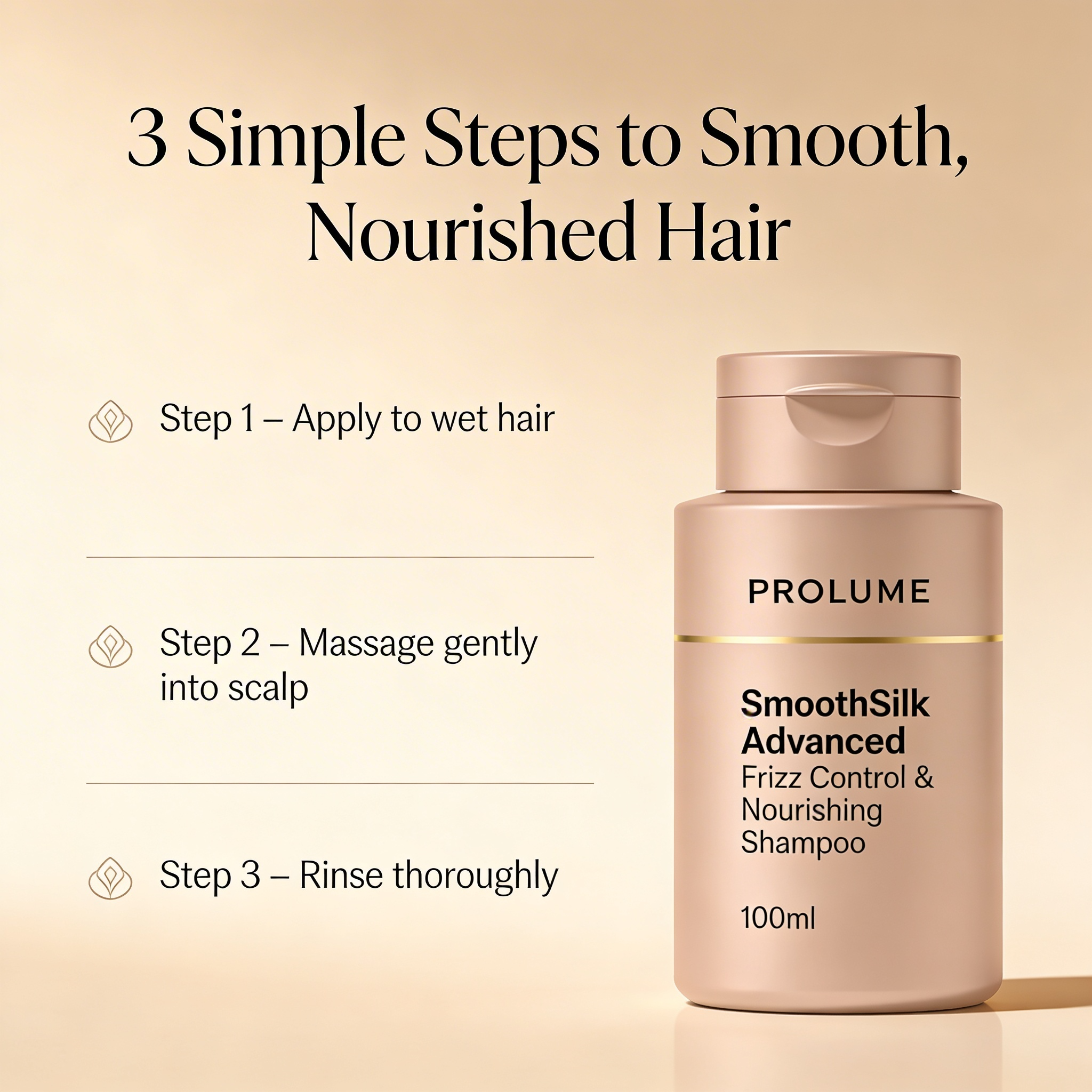 SmoothSilk Advanced Frizz Control & Nourishing Shampoo
