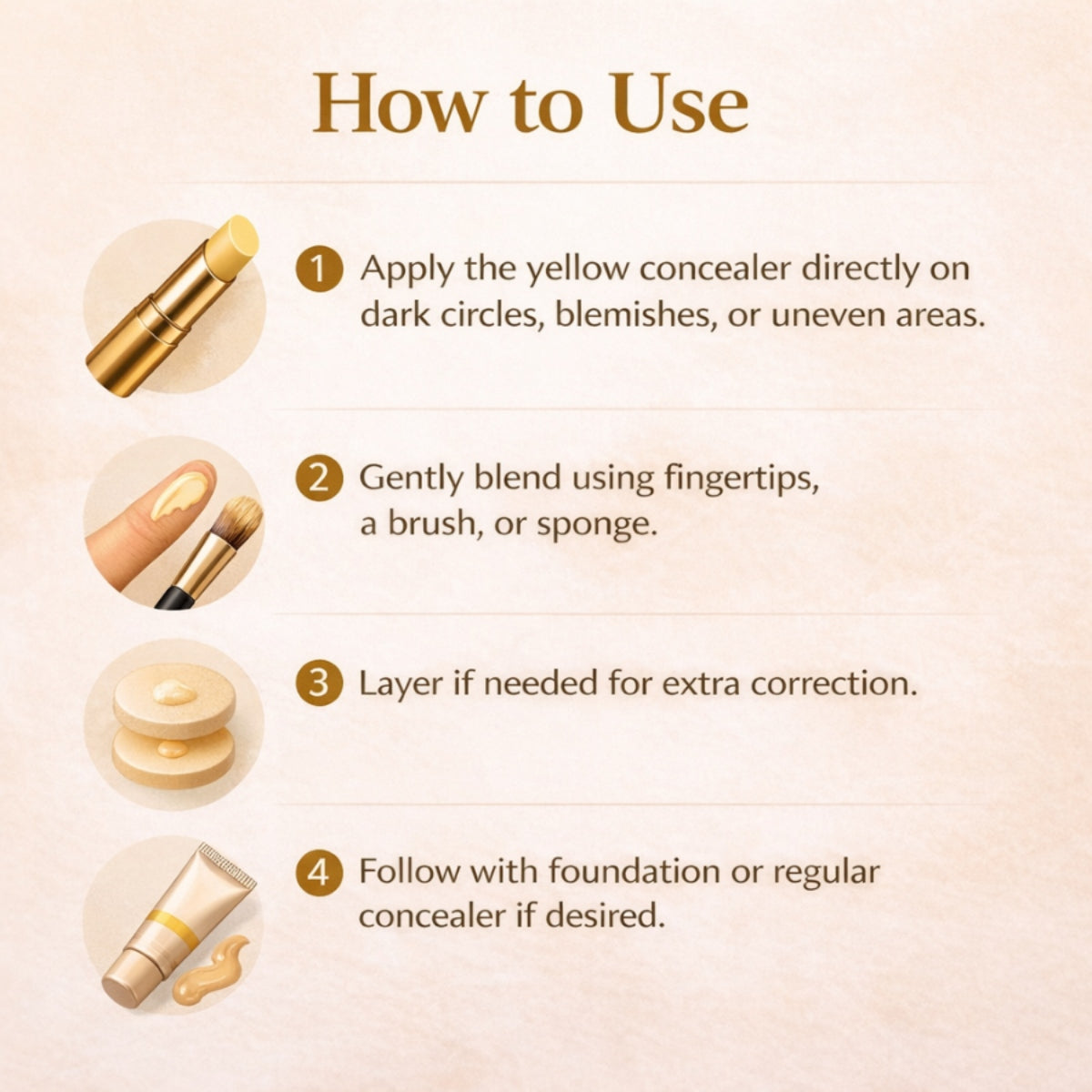 BrightFix Yellow Concealer Stick