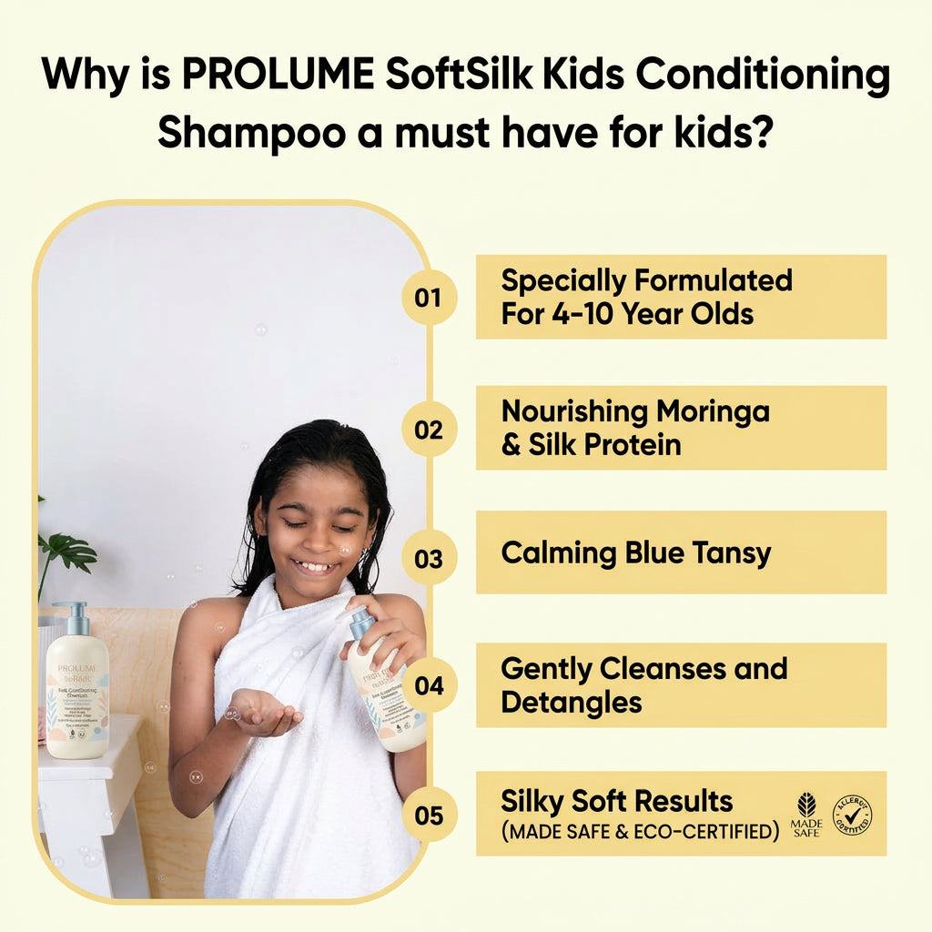 SoftSilk Kids Conditioning Shampoo Tear-Free Care | Gentle Cleansing | Silky Smooth Hair