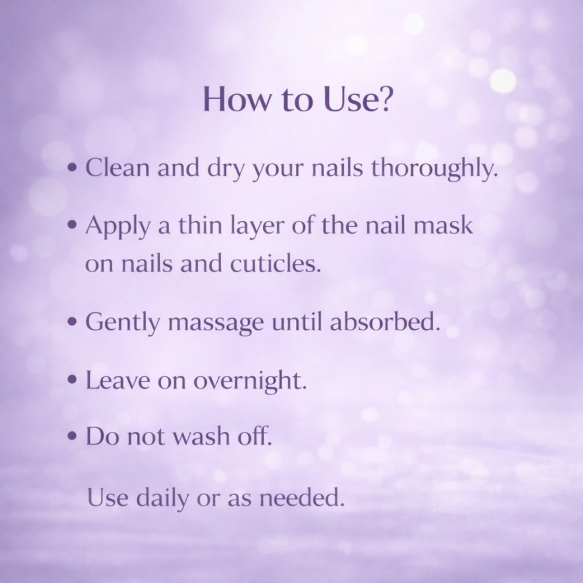 Overnight Nail Mask