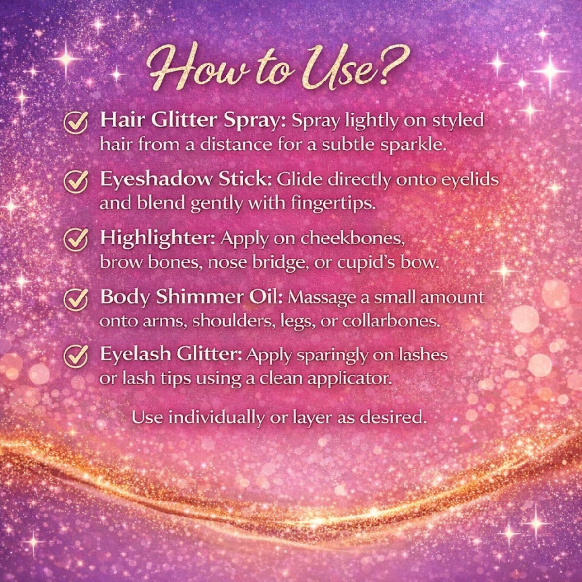 Shimmer & Shine Body Glitter Kit
