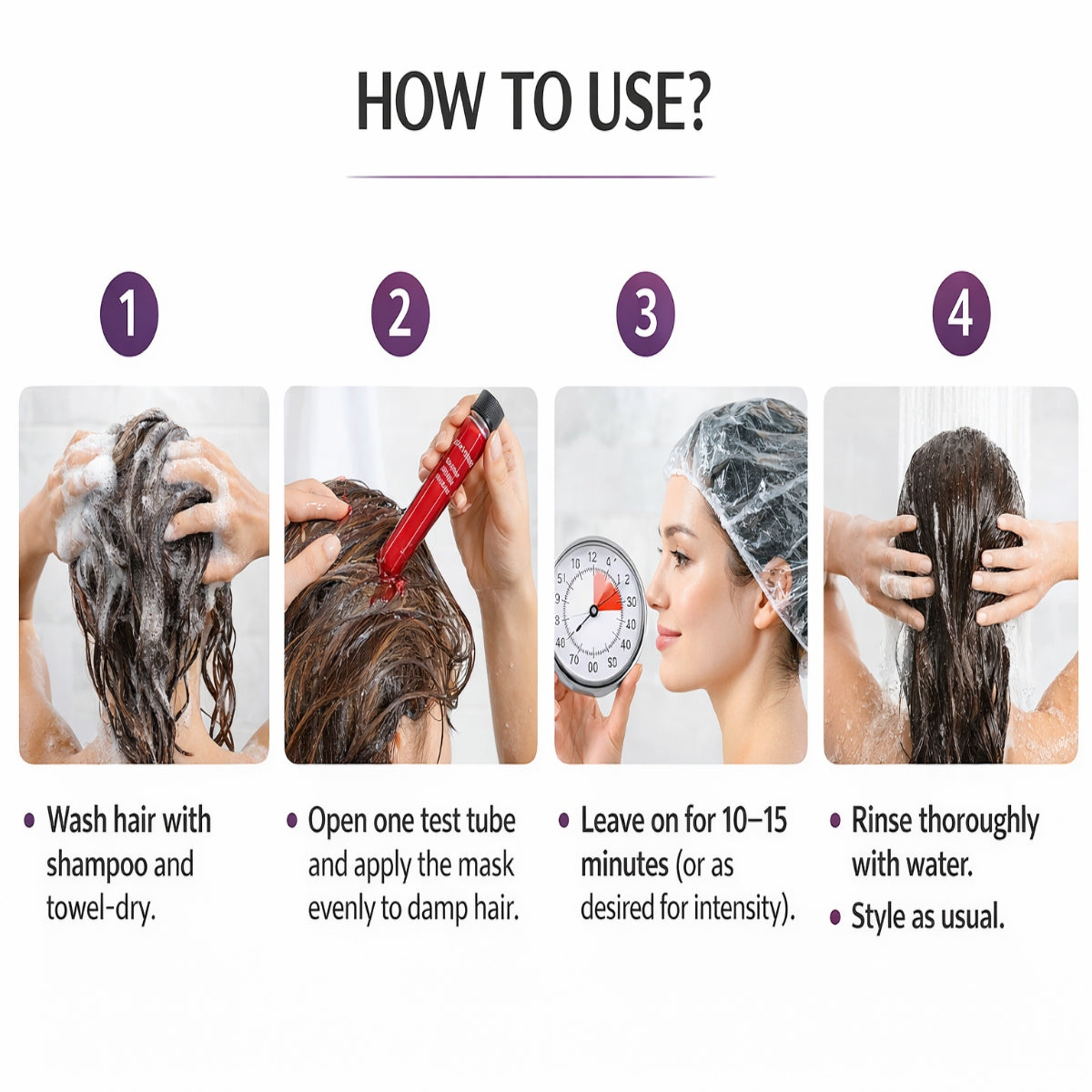Colorveil Hair Color Mask – Pack of 4 (Test Tube Pack)