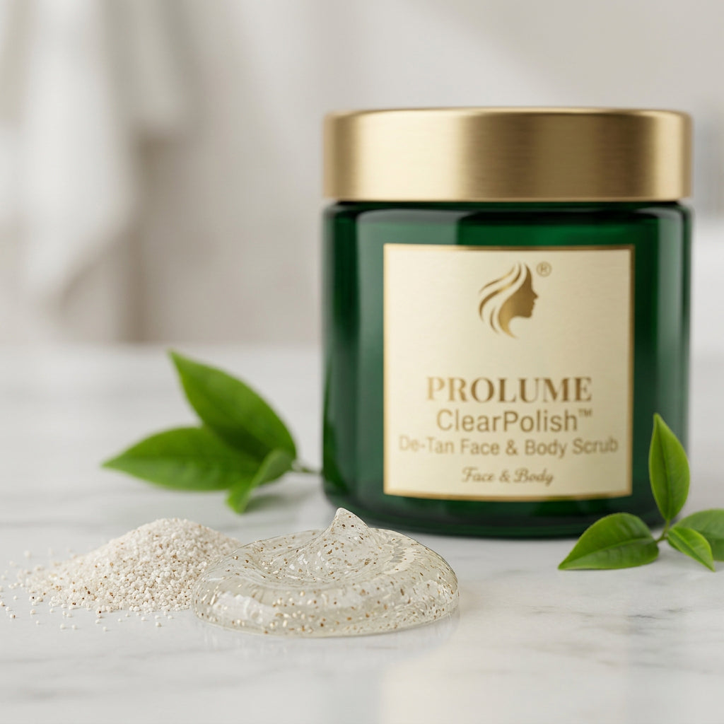 ClearPolish De-Tan Face & Body Scrub