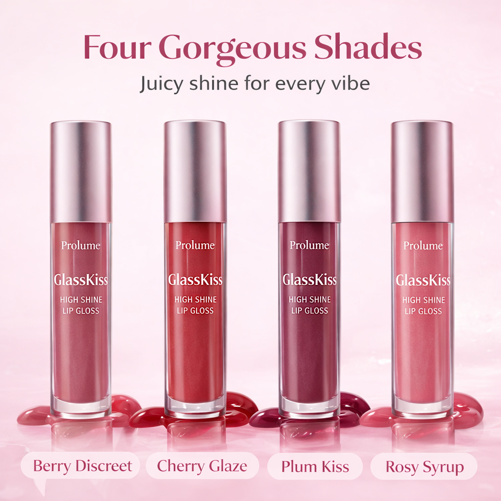 GlassKiss High Shine Lip Gloss-Berry Glaze