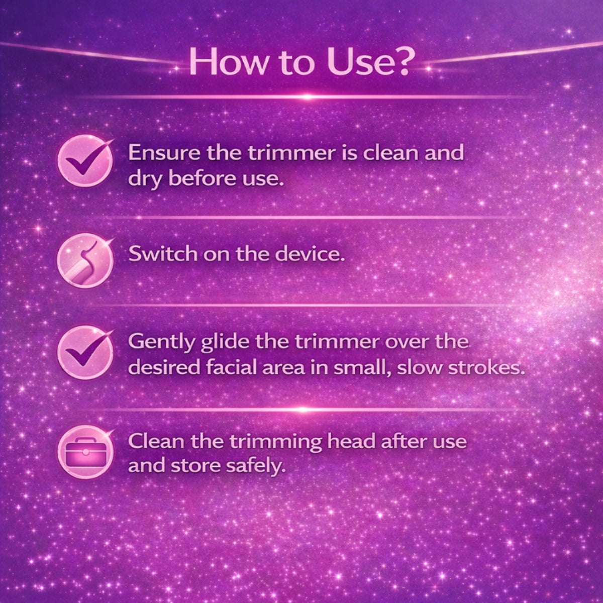 Face Trimmer for Women