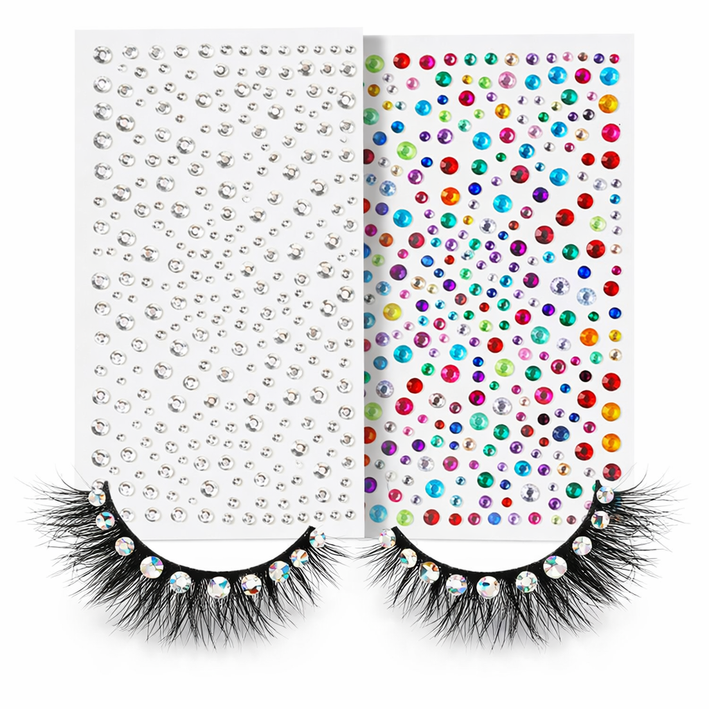 LashLuxe Gems Rhinestone Lashes & Face Gem Glam Kit