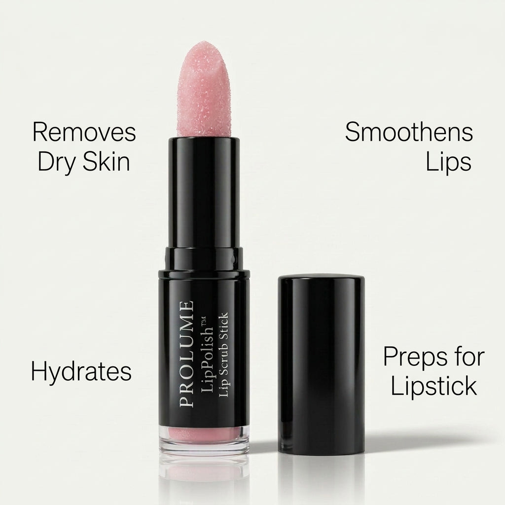LipPolish Lip Scrub Stick  Exfoliating Lip Balm Stick | Smooth Lips | No Mess Scrub