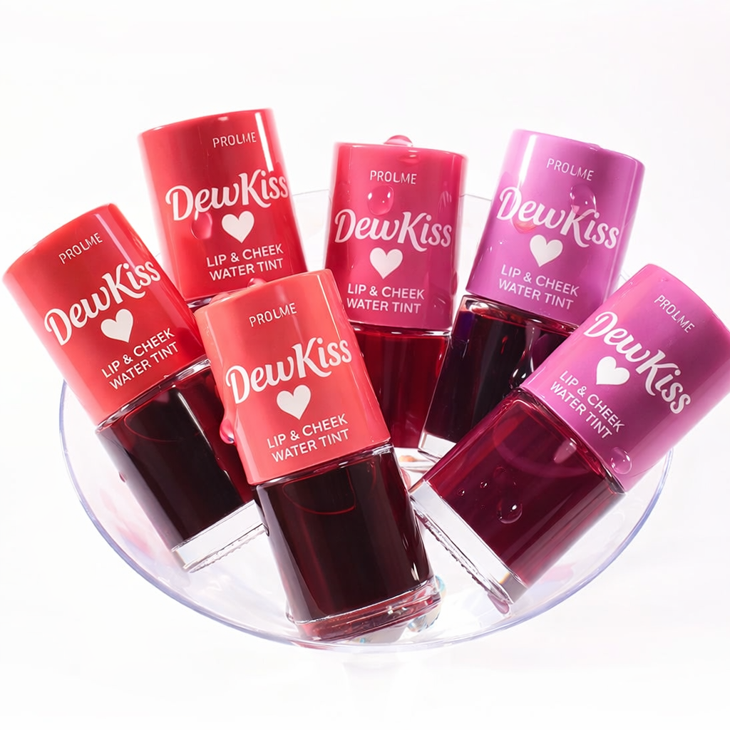 DewKiss Lip & Cheek Water Tint CherrySwipe and PinkMist -Pack of 2