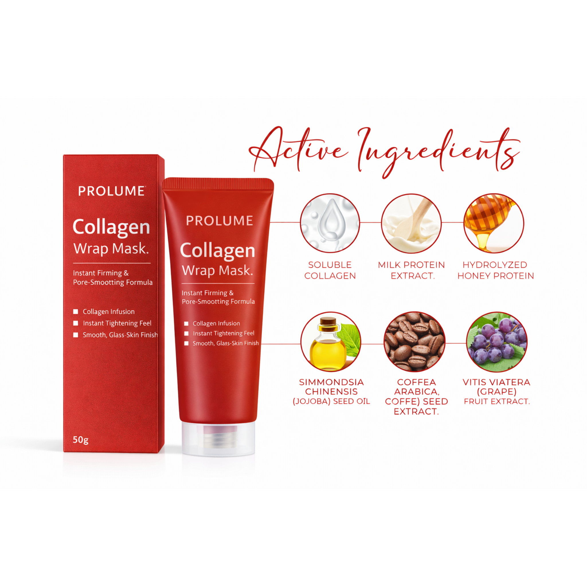 Collagen Wrap Mask – Instant Firming & Pore-Smoothing Formula