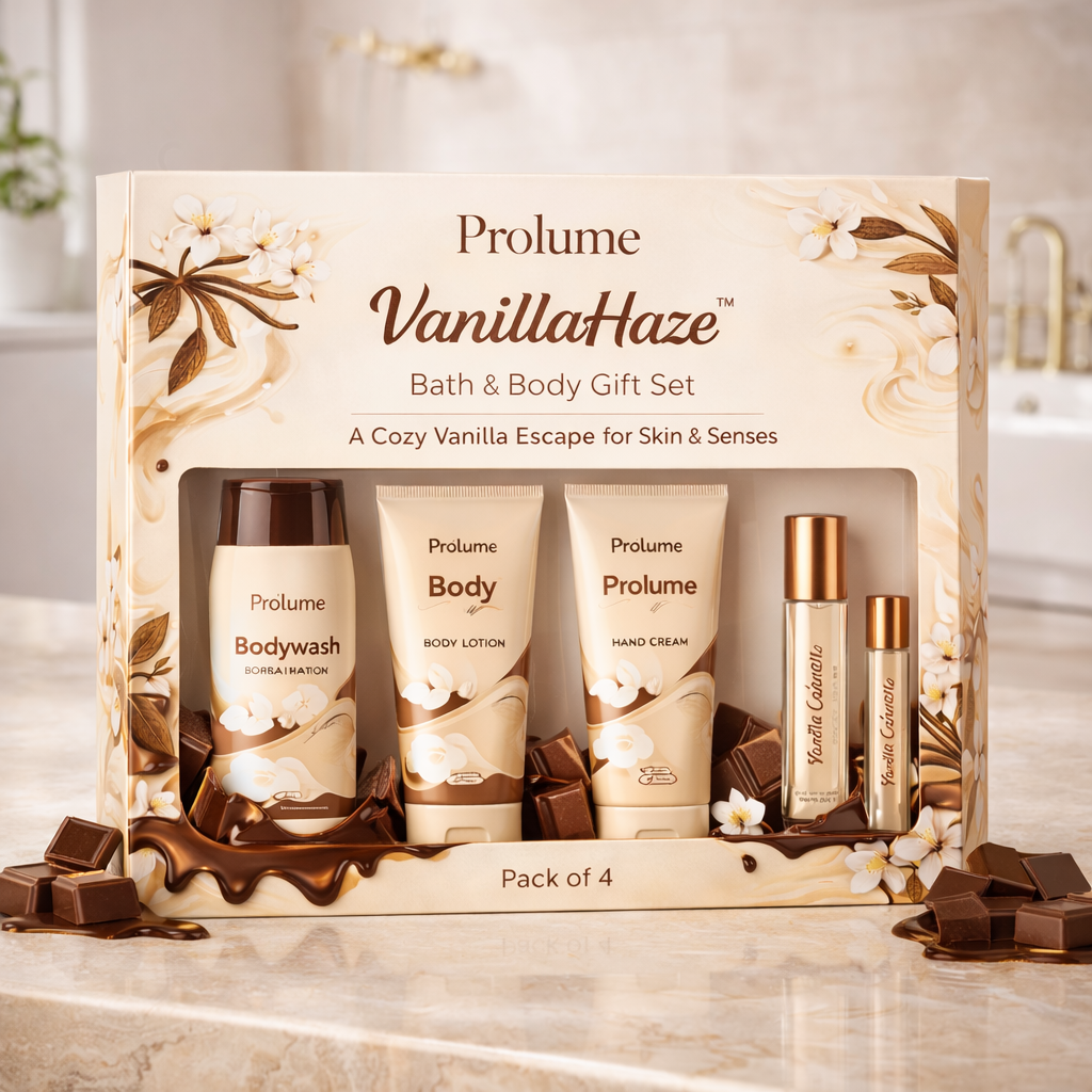 VanillaHaze  Bath & Body Gift Set - Pack of 4