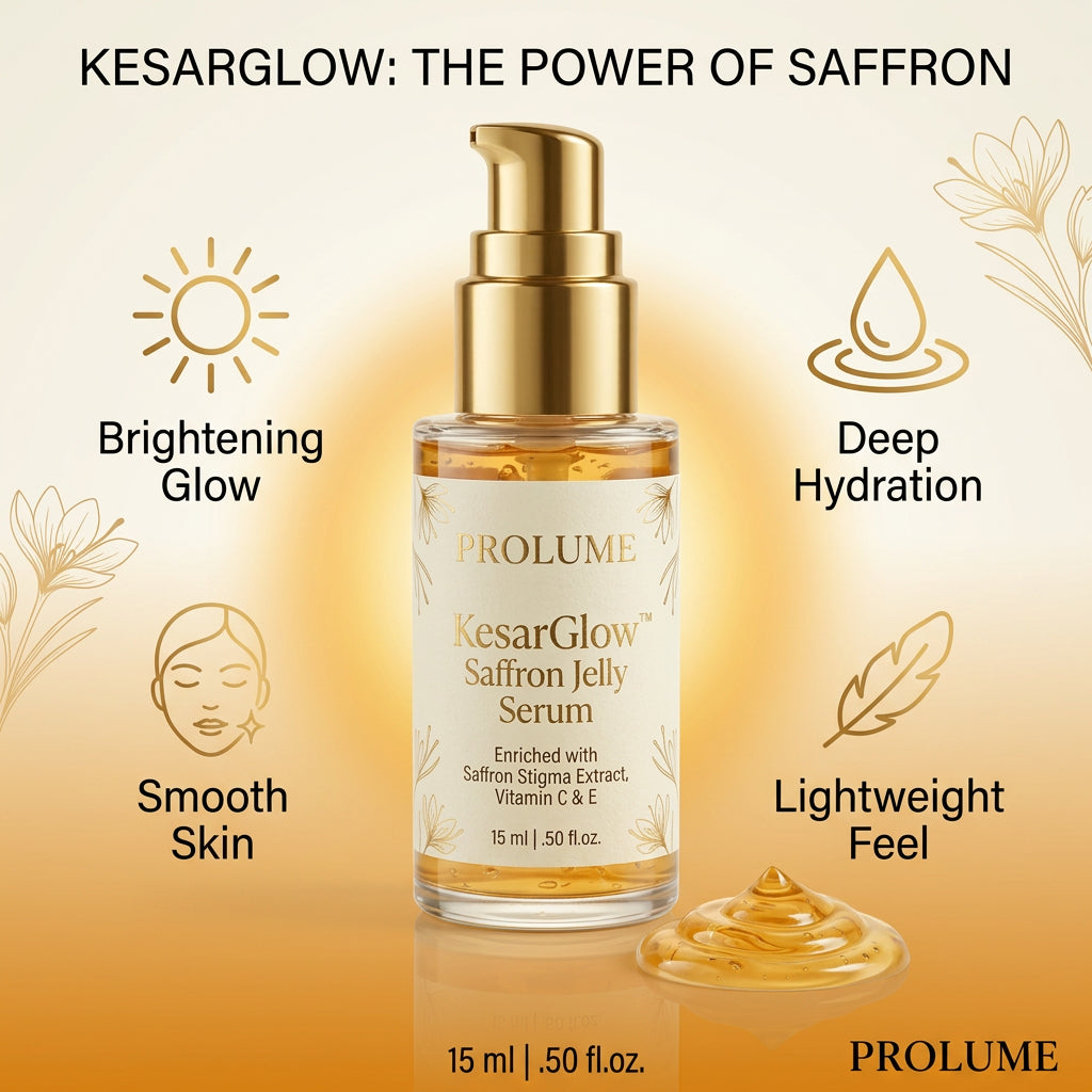 KesarGlow Saffron Jelly Serum  Brightening Face Serum | Glow Boost | Lightweight Hydration