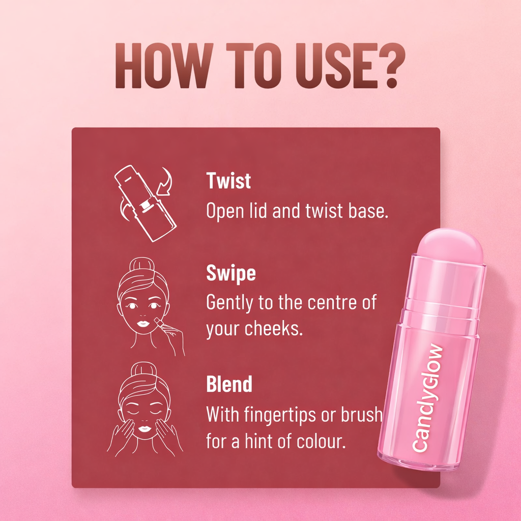 CandyGlow Transparent Blush Glow Stick
