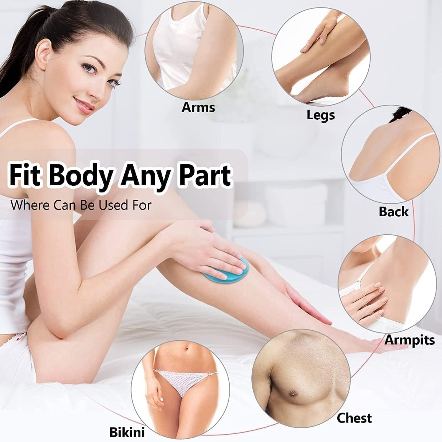 HairErase Painless Hair Remover Crystal Stone