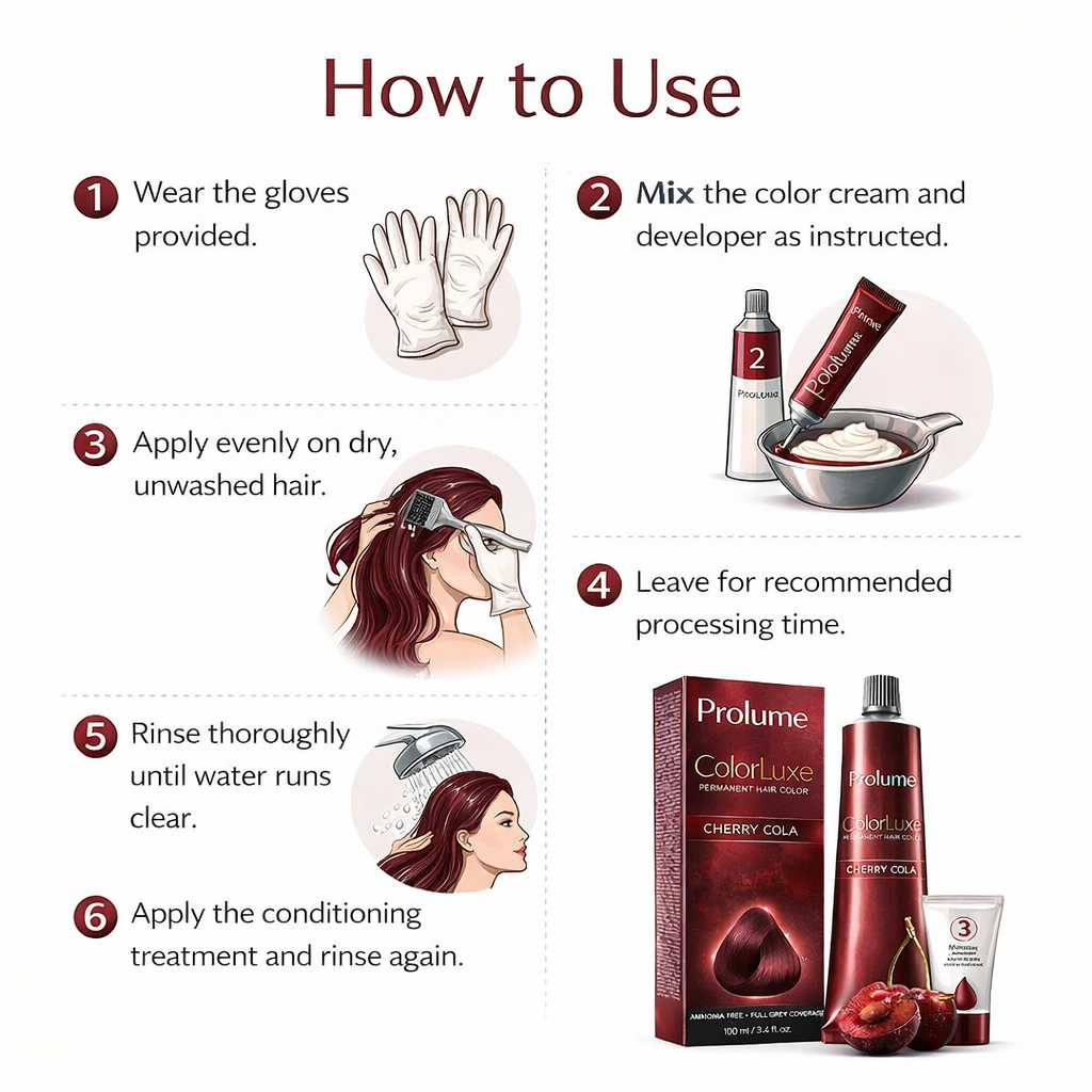 ColorLuxe Permanent Hair Color – Cherry Cola