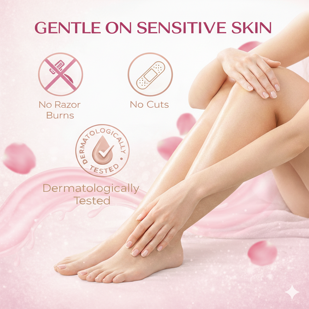 SoftErase Instant Hair Removal Cream – Rose & Milk Extracts