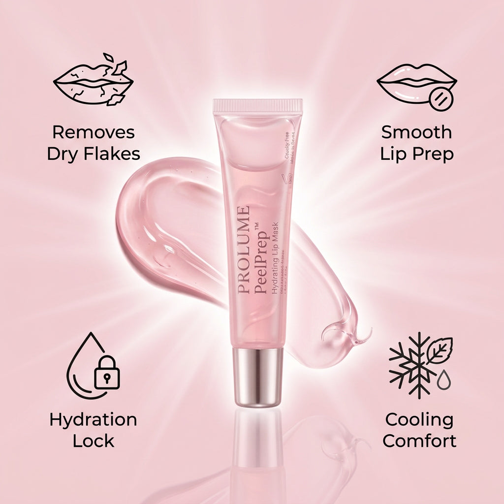 PeelPrep Hydrating Lip Mask Peel-Off Lip Care | Smooth Lip Prep | Instant Hydration-Pack of 3