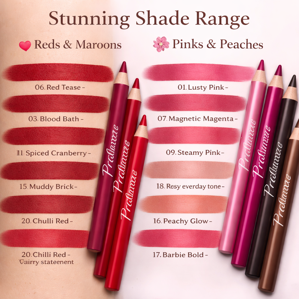DefineCode Lip Architect Set- Matte Lip Liner Set of 10