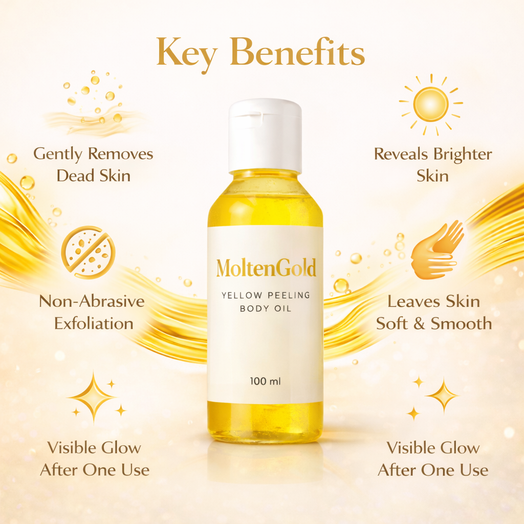 MoltenGold Yellow Peeling Body Oil – 100ml