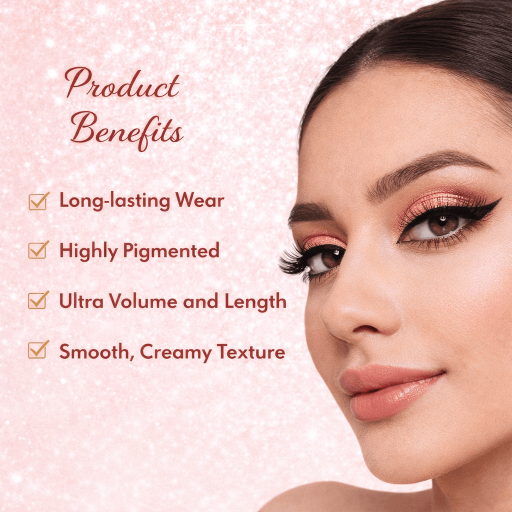 StarGlam Eyeshadow Glitter Stick with Black Eyeliner & Black Mascara