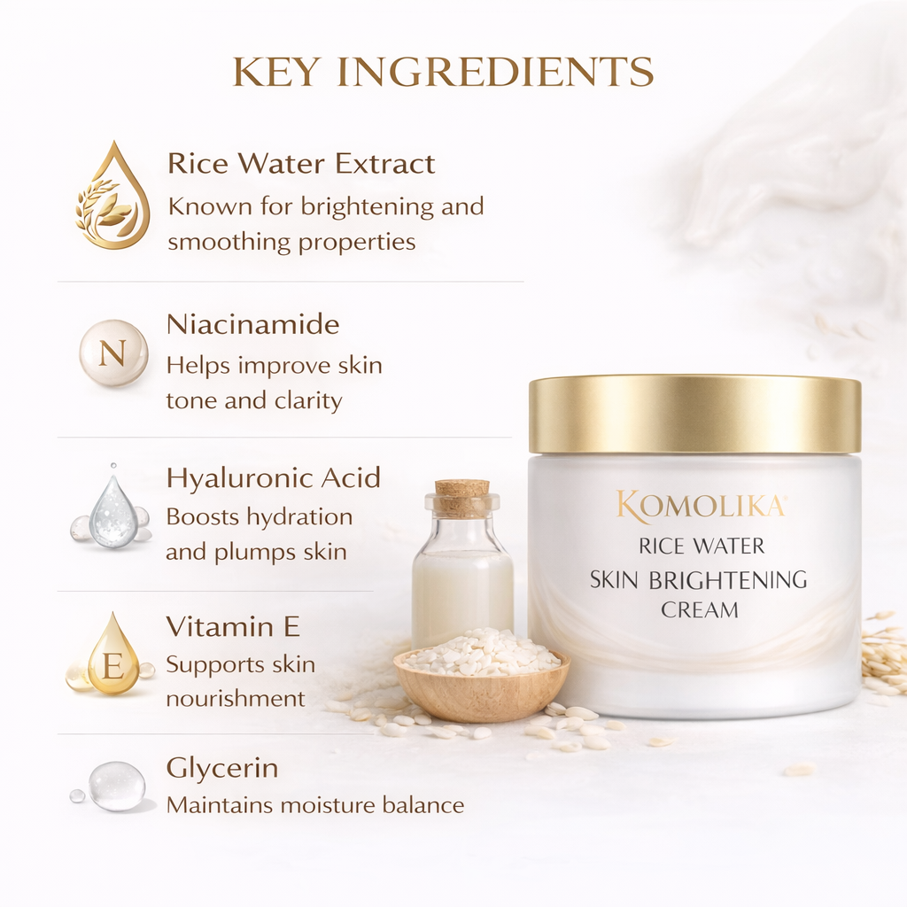 Komolika Rice Water Skin Brightening Cream