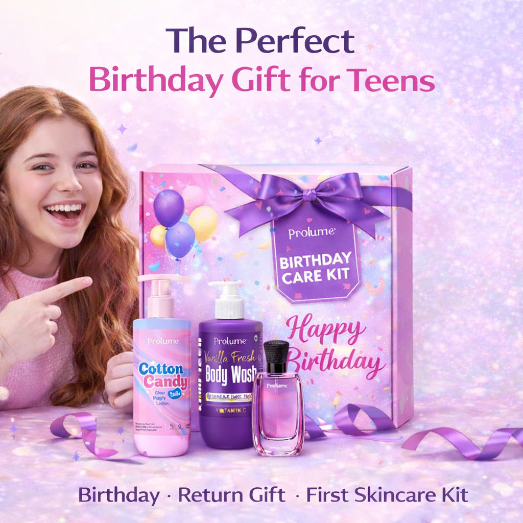 Teen Glow Birthday Personal Care Kit  Body Lotion + Body Wash + Perfume for Teens