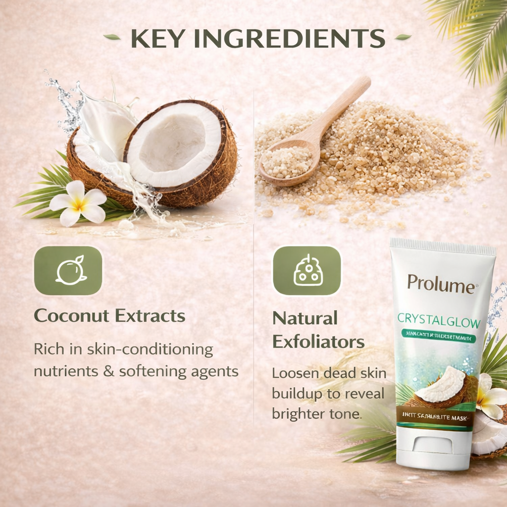 CrystalGlow Instant Spotlite Mask with Coconut Extracts