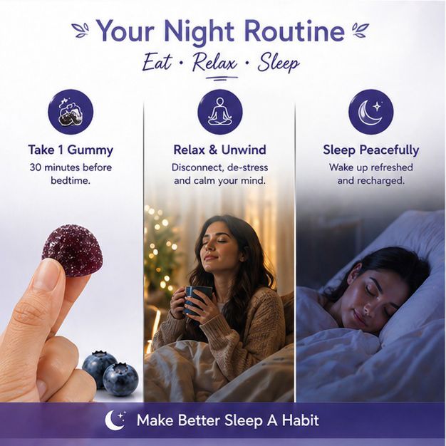 GoodNight Gummies for Deep & Restful Sleep – Pack of 30 Gummies
