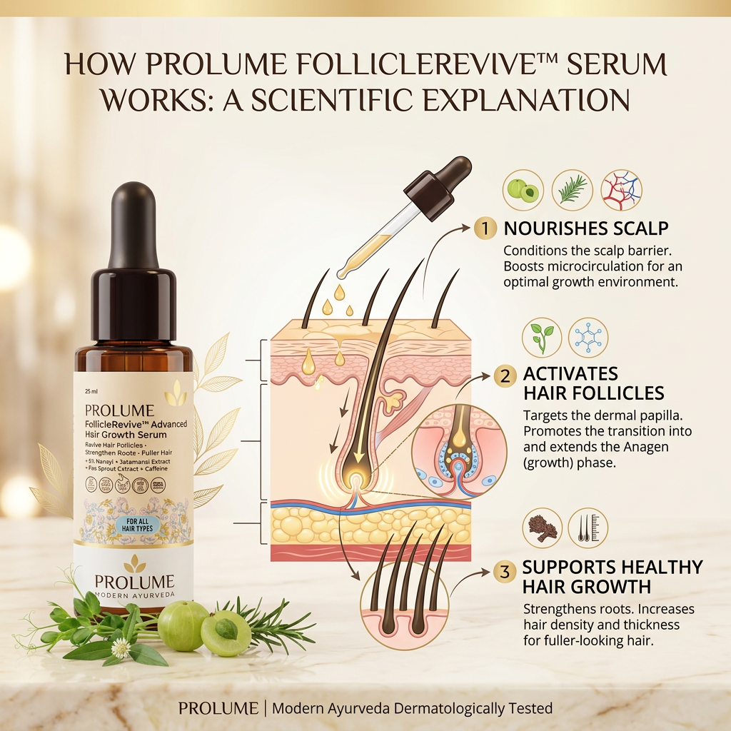 FollicleRevive Advanced Hair Growth Serum  Root Activating Scalp Serum | Pea Sprout Extract Formula | Hair Strength Therapy | 60 ml