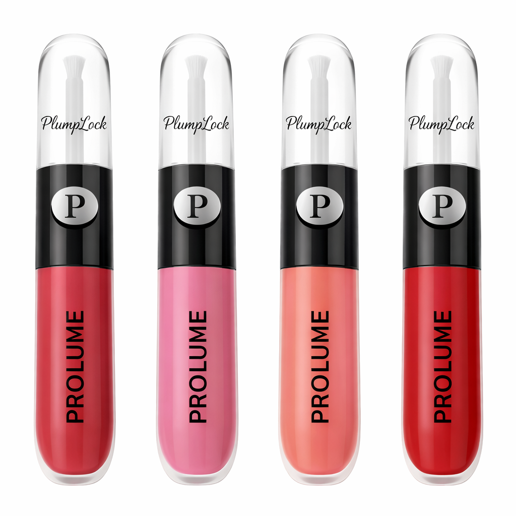 PlumpLock 2-Phase Lip Color Transfer-Proof Liquid Lipstick + High Shine Gloss