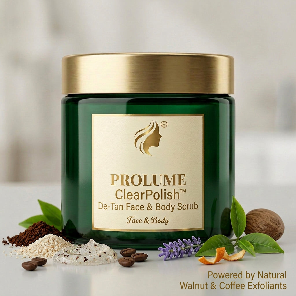 ClearPolish De-Tan Face & Body Scrub