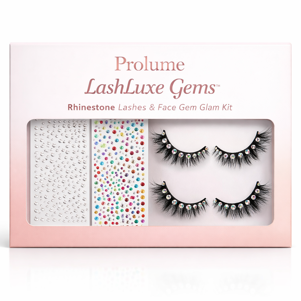 LashLuxe Gems Rhinestone Lashes & Face Gem Glam Kit