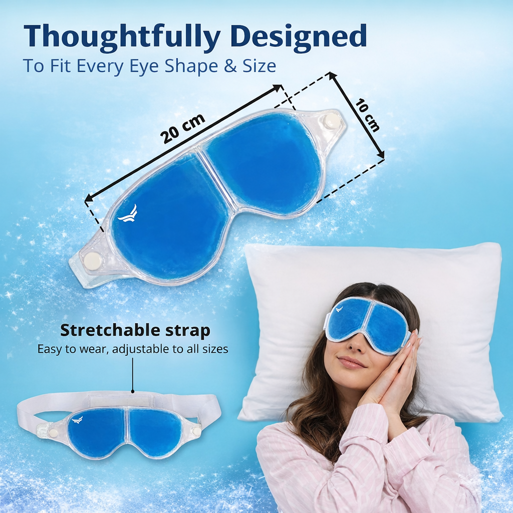 CoolRelief Eye Mask  For Summer Heat Relief & Stressed Eye Relaxation