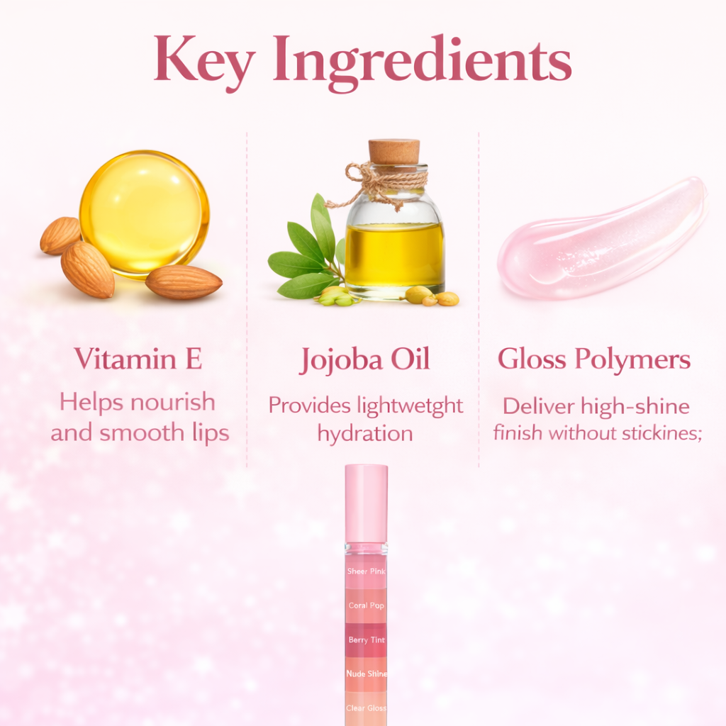 GlossBoss 5-in-1 Juicy Lip Gloss Pen