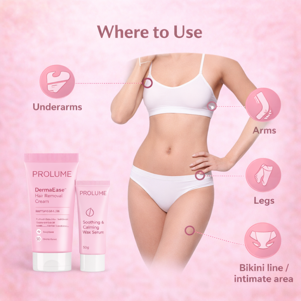DermaEase Hair Removal Cream with Wax Serum