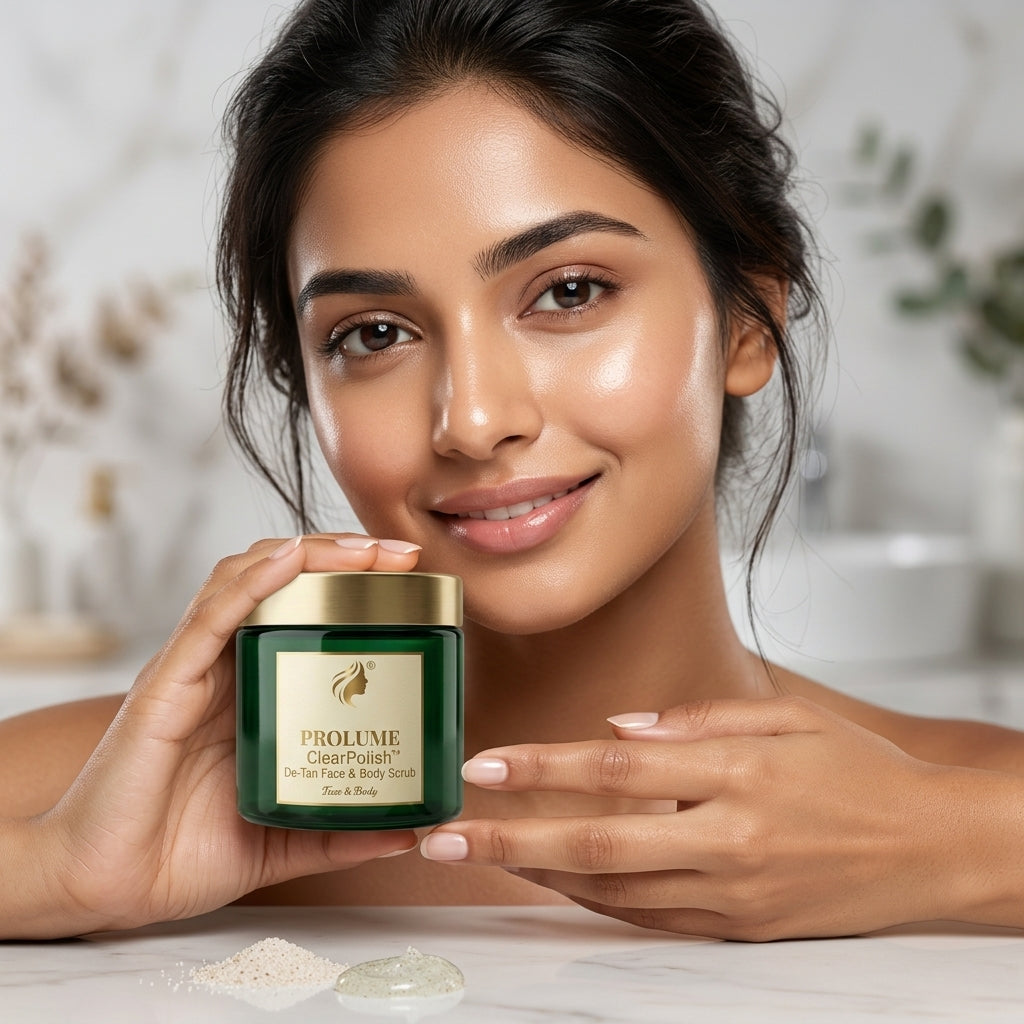 ClearPolish De-Tan Face & Body Scrub