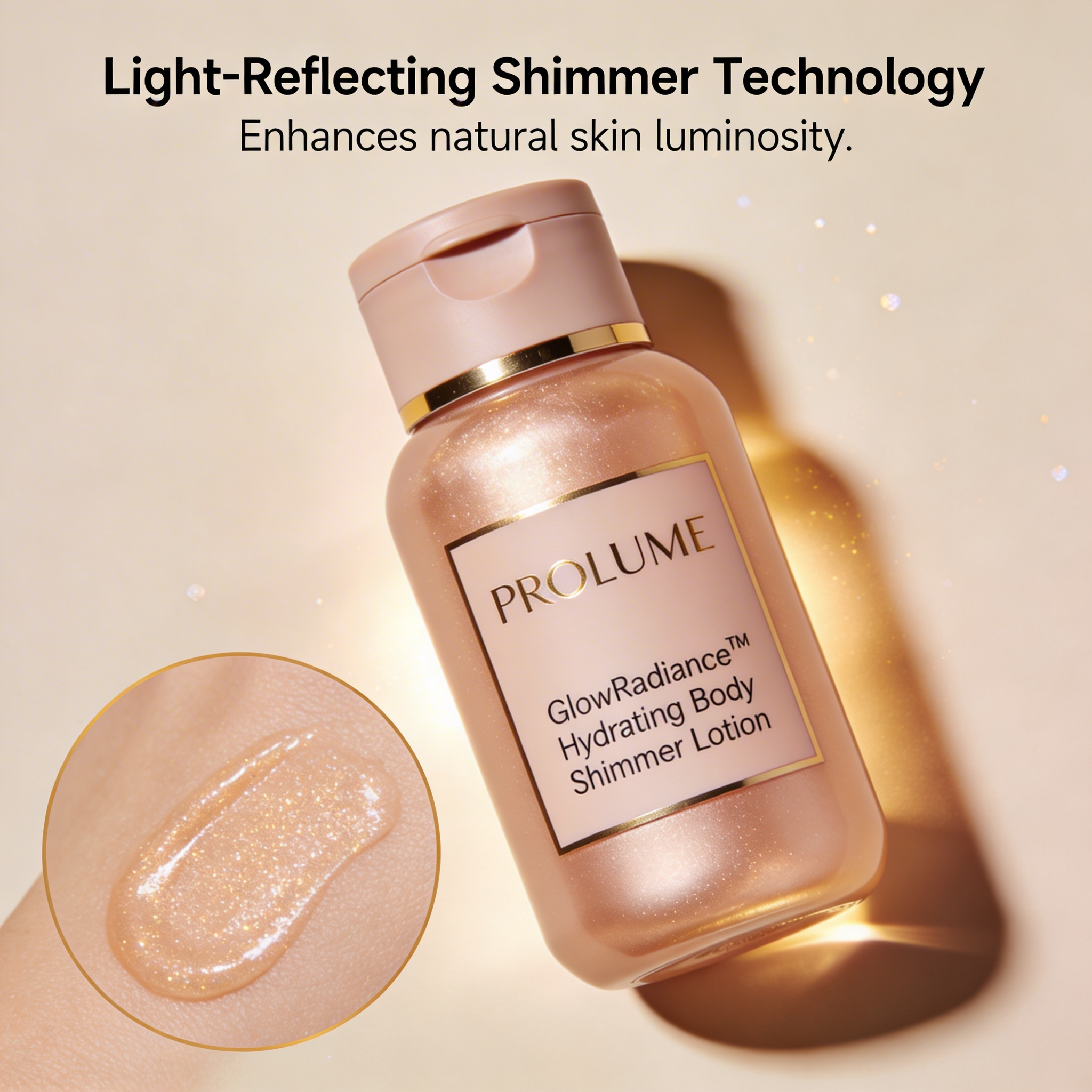 GlowRadiance Hydrating Body Shimmer Lotion Flip-Top Bottle