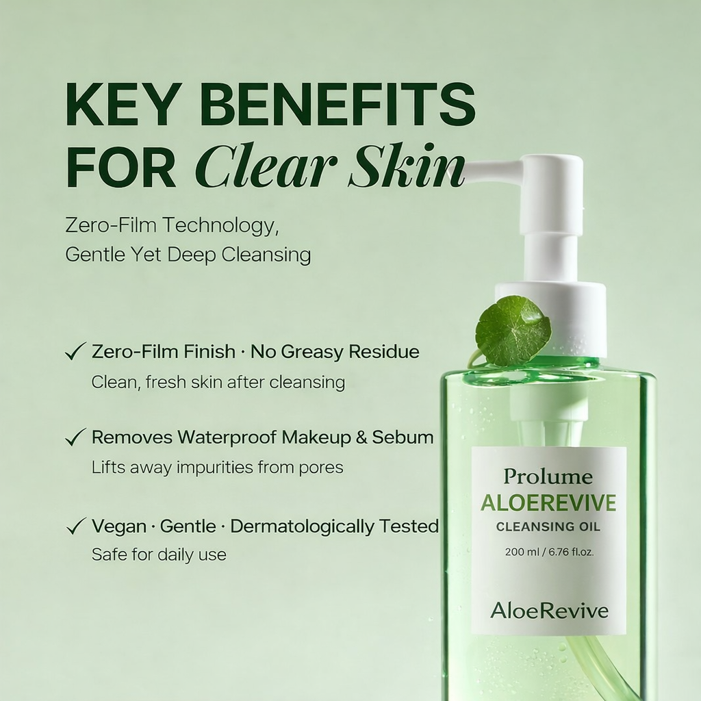 AloeRevive Cleansing Duo for acne & oily skin with Cleansing Foam + Cleansing Oil