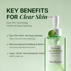 AloeRevive Cleansing Duo for acne & oily skin with Cleansing Foam + Cleansing Oil