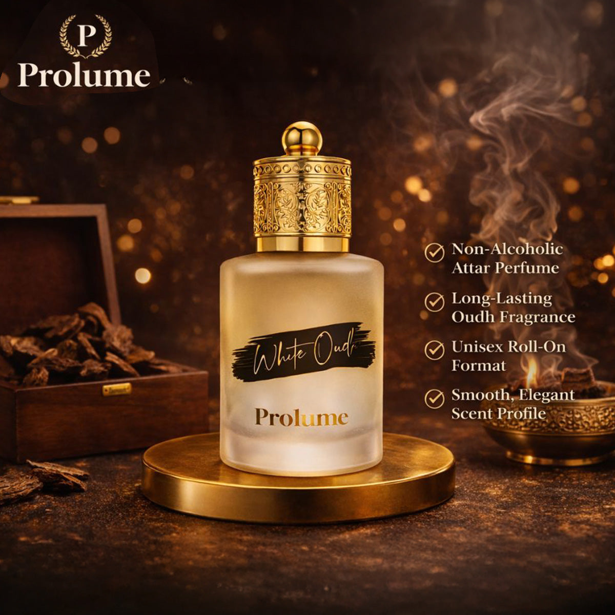 White Oudh™ Luxury Attar Perfume - Smells Chocolatey
